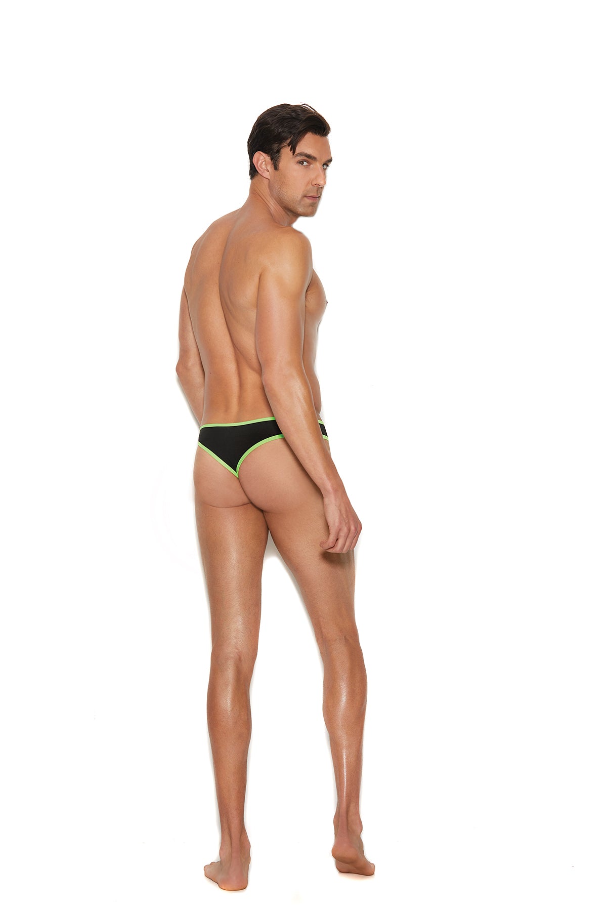 Men's Thong W/ Neon Green Trim