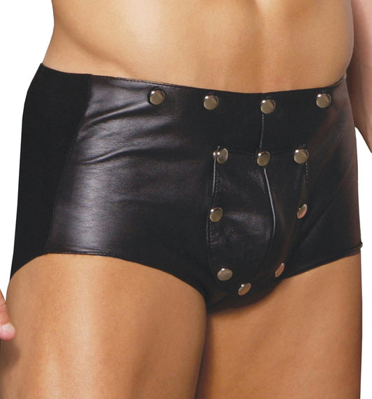Leather Shorts With Break Away