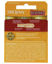 Trojan Ultra Ribbed Ecstasy Condoms - Box Of 3