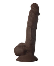Curve Novelties Fleshstixxx 7" Dong W-balls - Chocolate