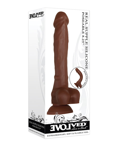 Evolved Real Supple Silicone Poseable Dark 8.25”