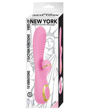 Vibes Of New York Ribbed Suction Massager - Pink