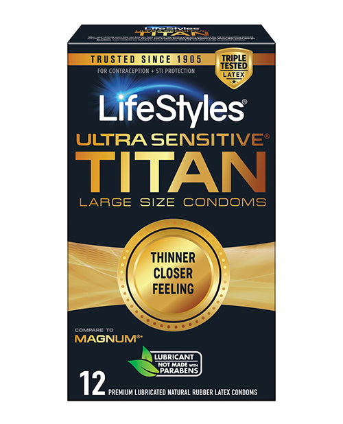 Lifestyles Ultra Sensitive Titan - Pack Of 12