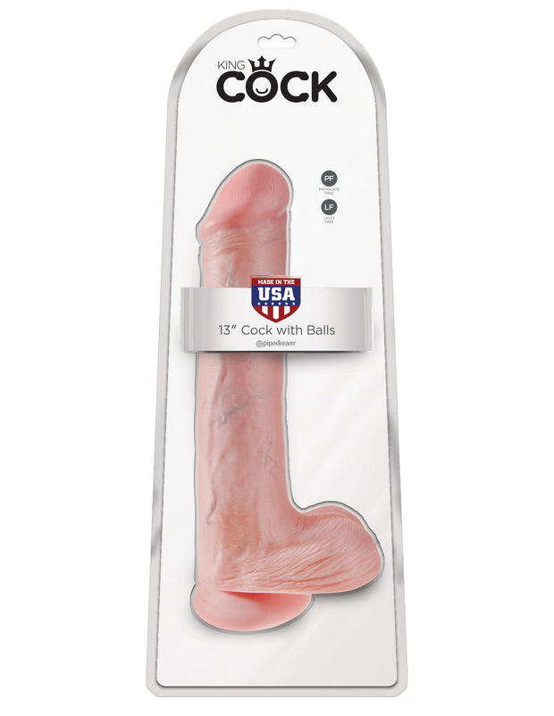 King Cock 13" Cock With Balls