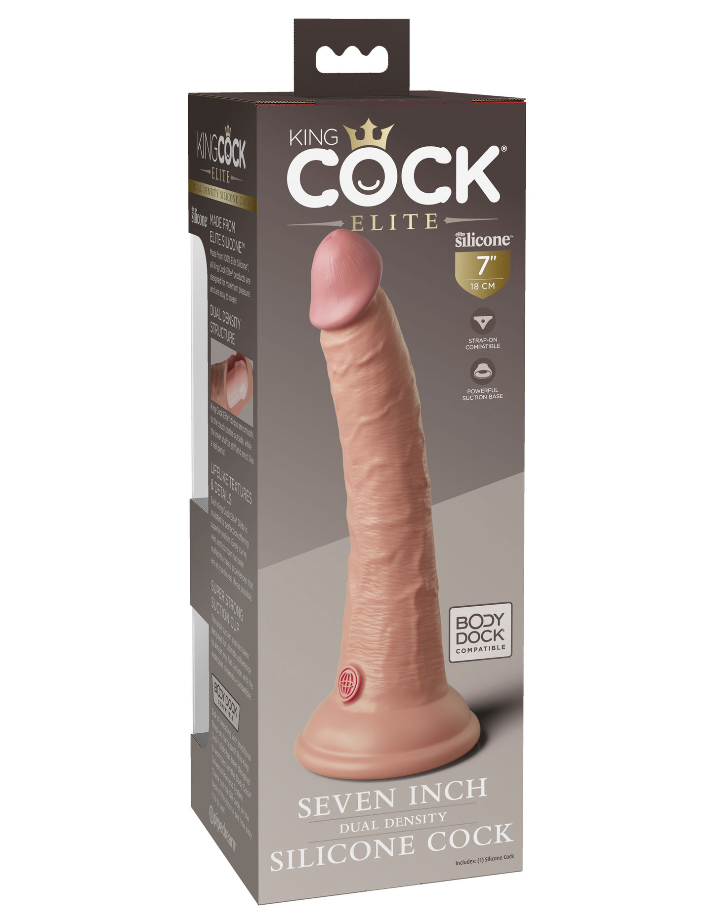 King Cock Elite 7 Inch Silicone Dual Density Cock