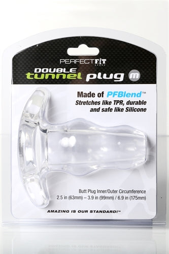 Double Tunnel Plug - Clear