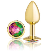 Cloud 9 Novelties Anal Gems Jeweled Gold Chromed Anal Plug - Small