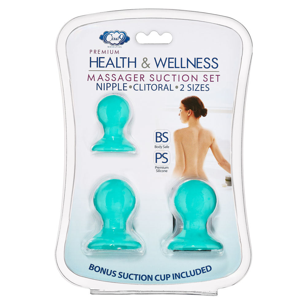 Cloud 9 Health and Wellness Nipple and Clitoral Massager Suction Set