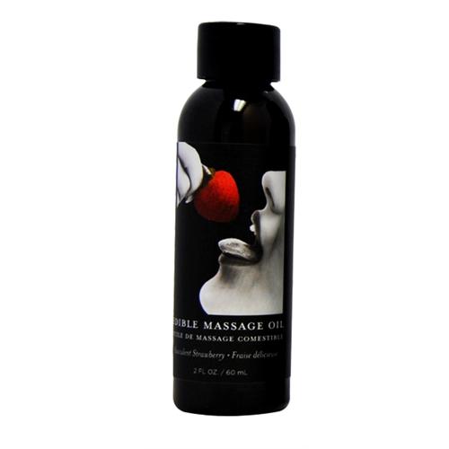 Succulent Strawberry Edible Massage Oil 2 Oz